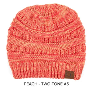 CC Two-Tone Super Soft Popular Beanies Hats