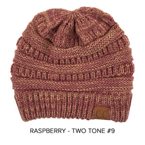 CC Two-Tone Super Soft Popular Beanies Hats