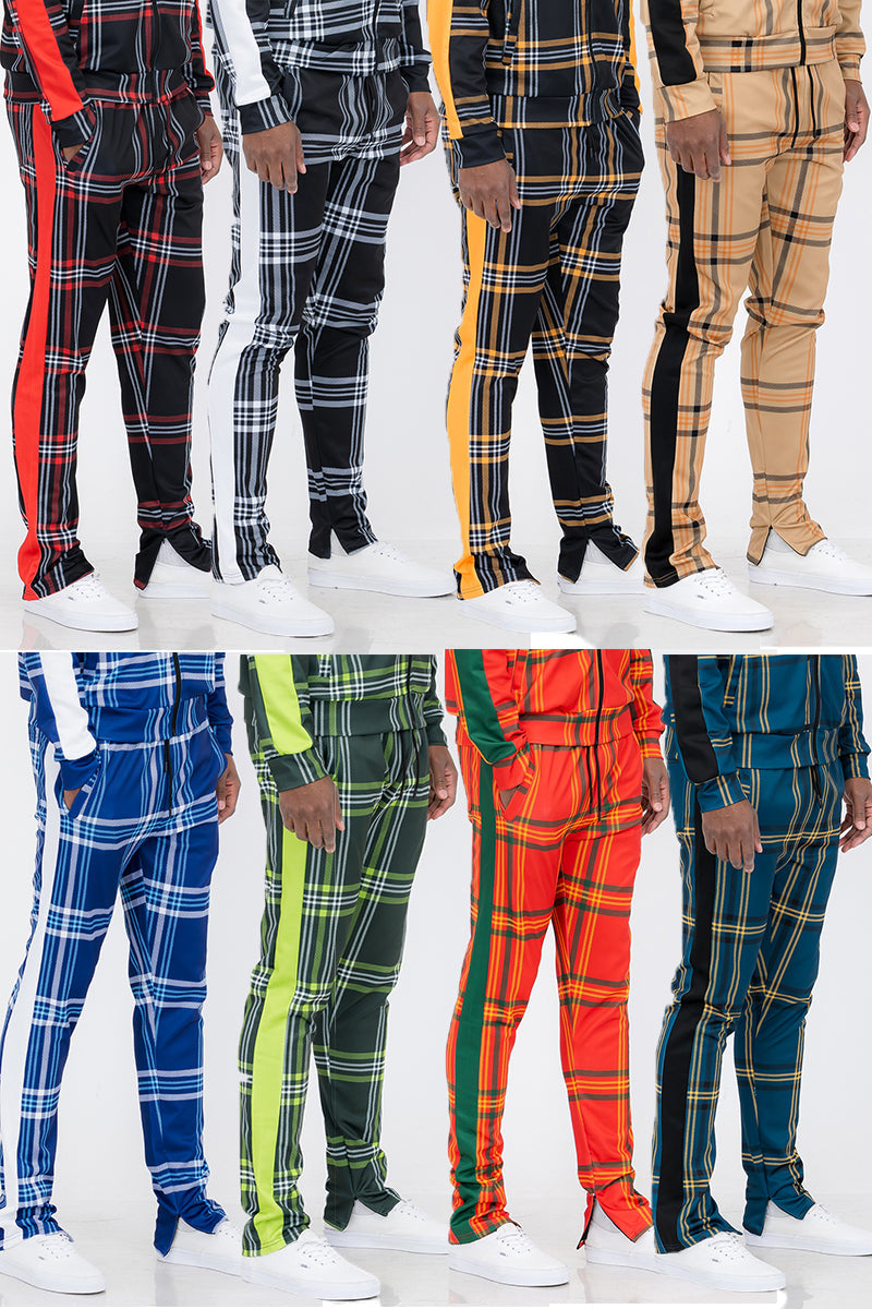 Plaid Out Track Pants