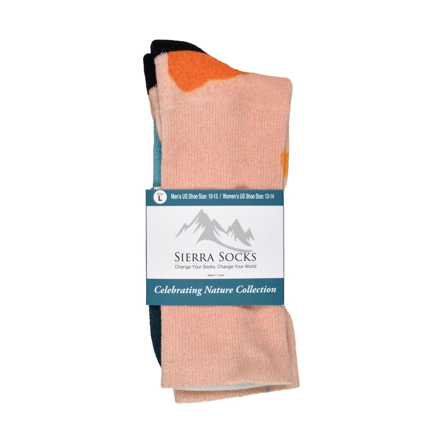 Sierra Socks Arizona Heat Pattern CoolMax Socks, Nature Collection for