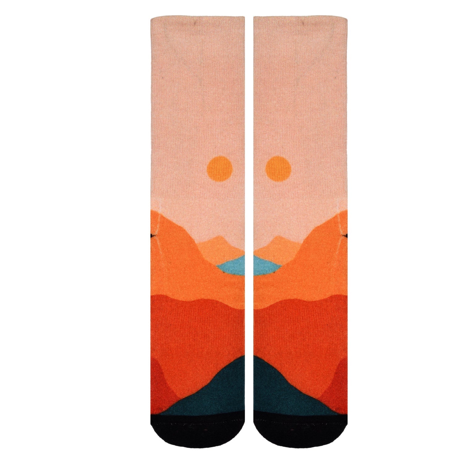 Sierra Socks Arizona Heat Pattern CoolMax Socks, Nature Collection for