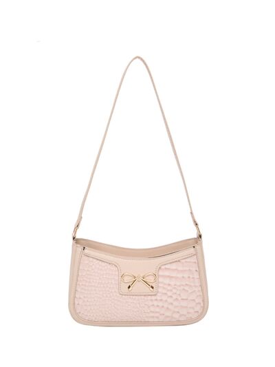 Bow PU Leather Shoulder Bag