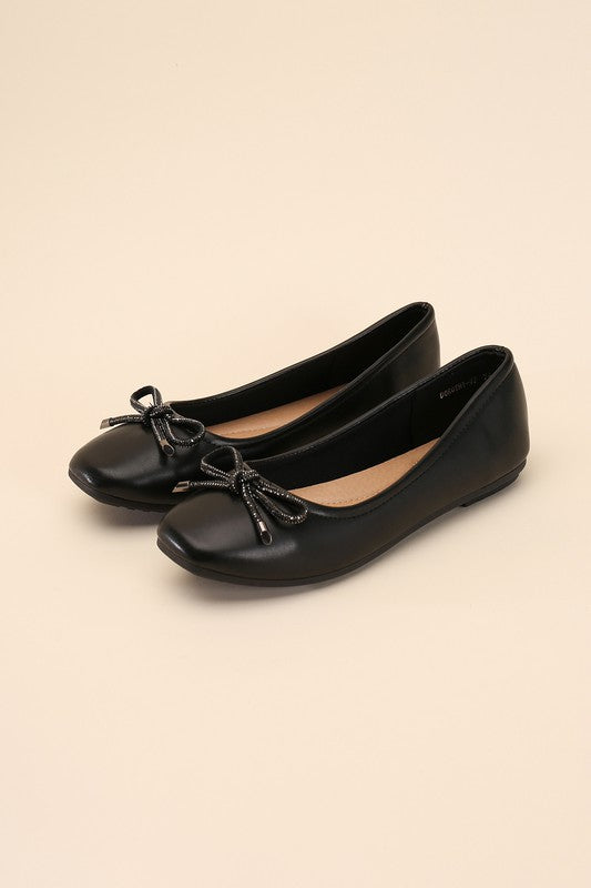 DOROTHY-77 Bow Ballet Flats