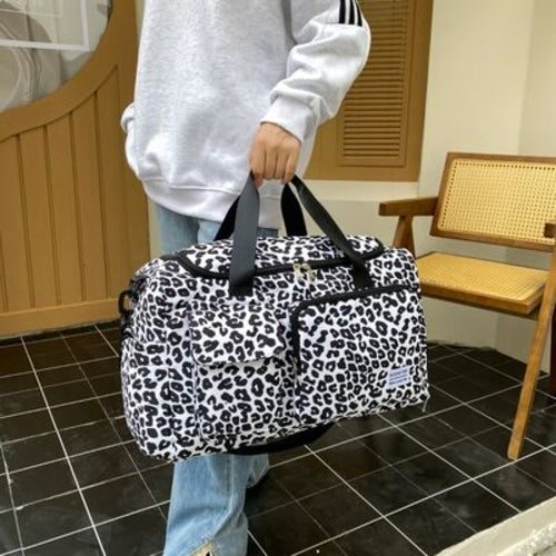 Oxford Cloth Animal Print Travel Bag