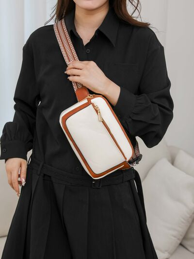 PU Leather Rectangle Crossbody Bag