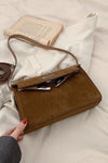 Suede PU Leather Strap Shoulder Bag