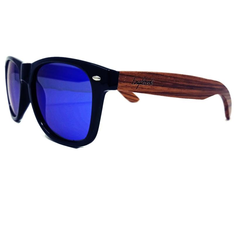 Zebrawood Sunglasses with Blue Polarized Lenses