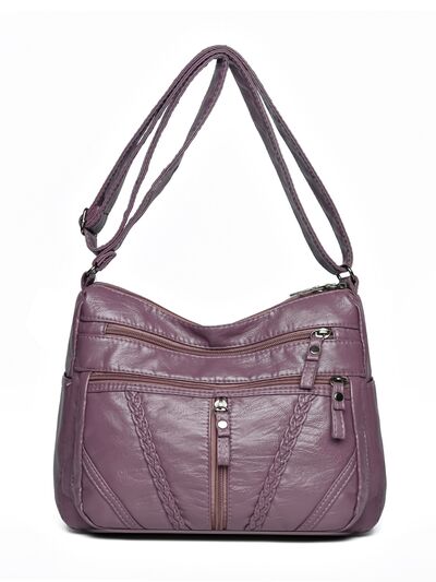 Adjustable Strap PU Leather Shoulder Bag