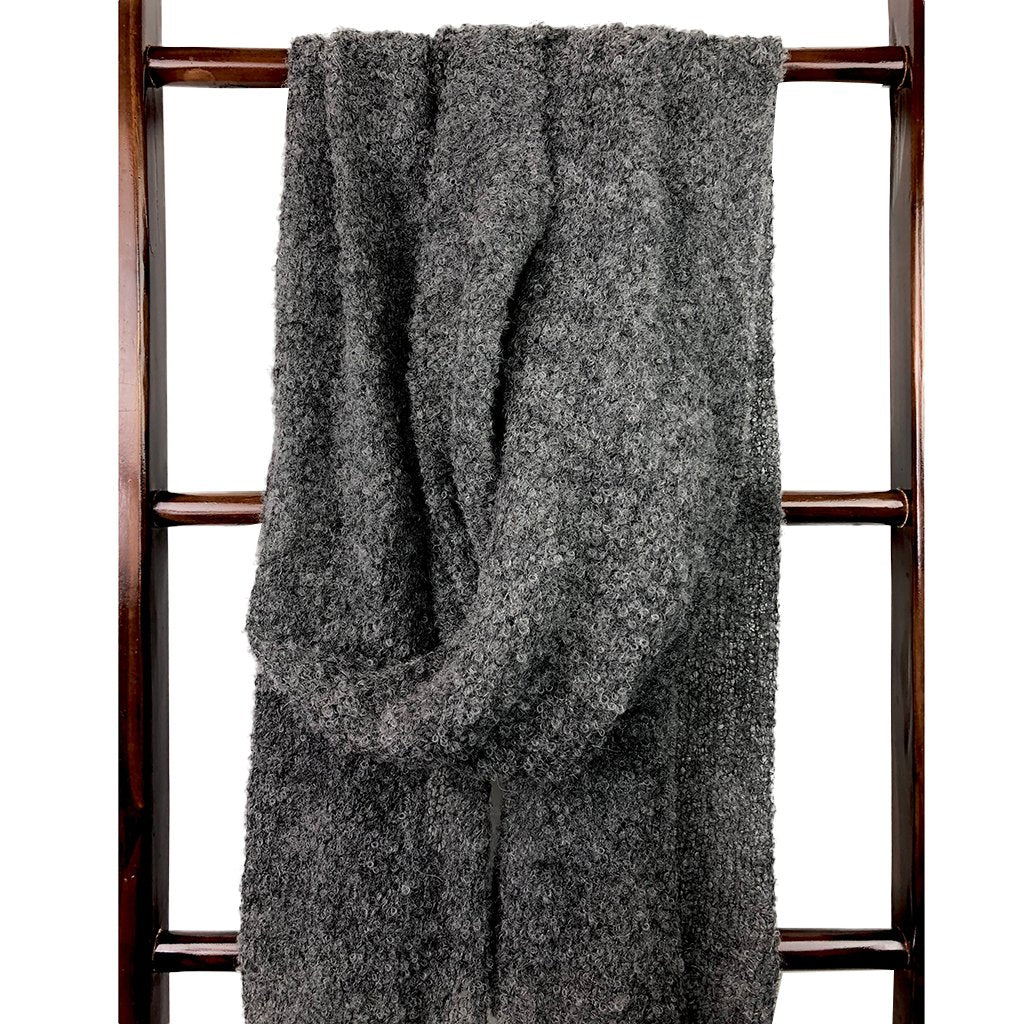 Charcoal Ultra Plush Alpaca Scarf