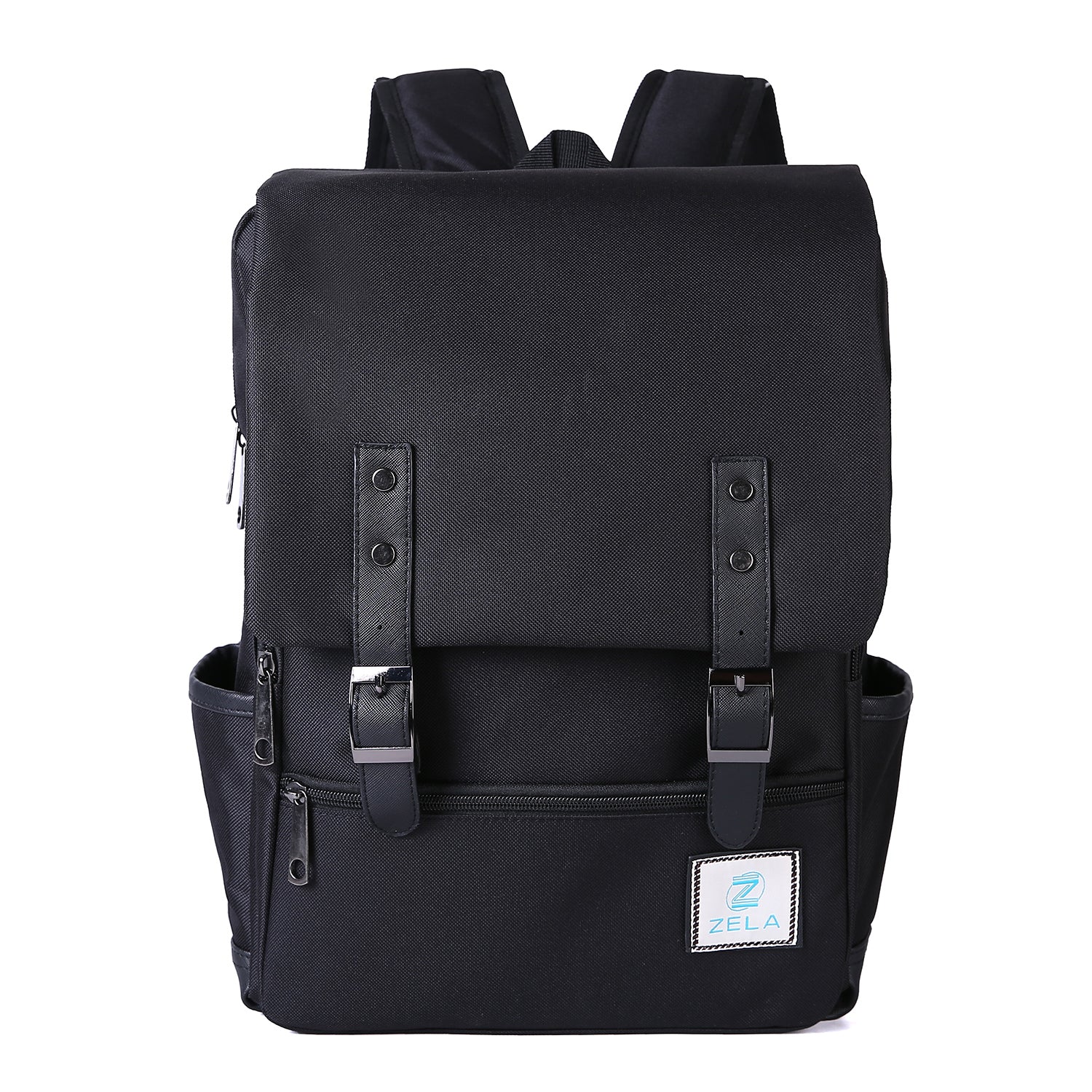 Slim Backpack,College, School & Business Fits 15-inch Laptop-All-Black