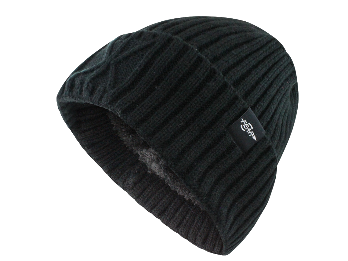 Warmest Watch Cap Black Plush Insulated Tactical Beanie Hat Warm Wool