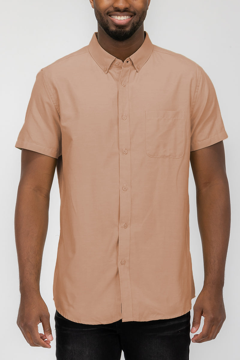 SIGNATURE SHORT SLEEVE BUTTON DOWN SHIRT