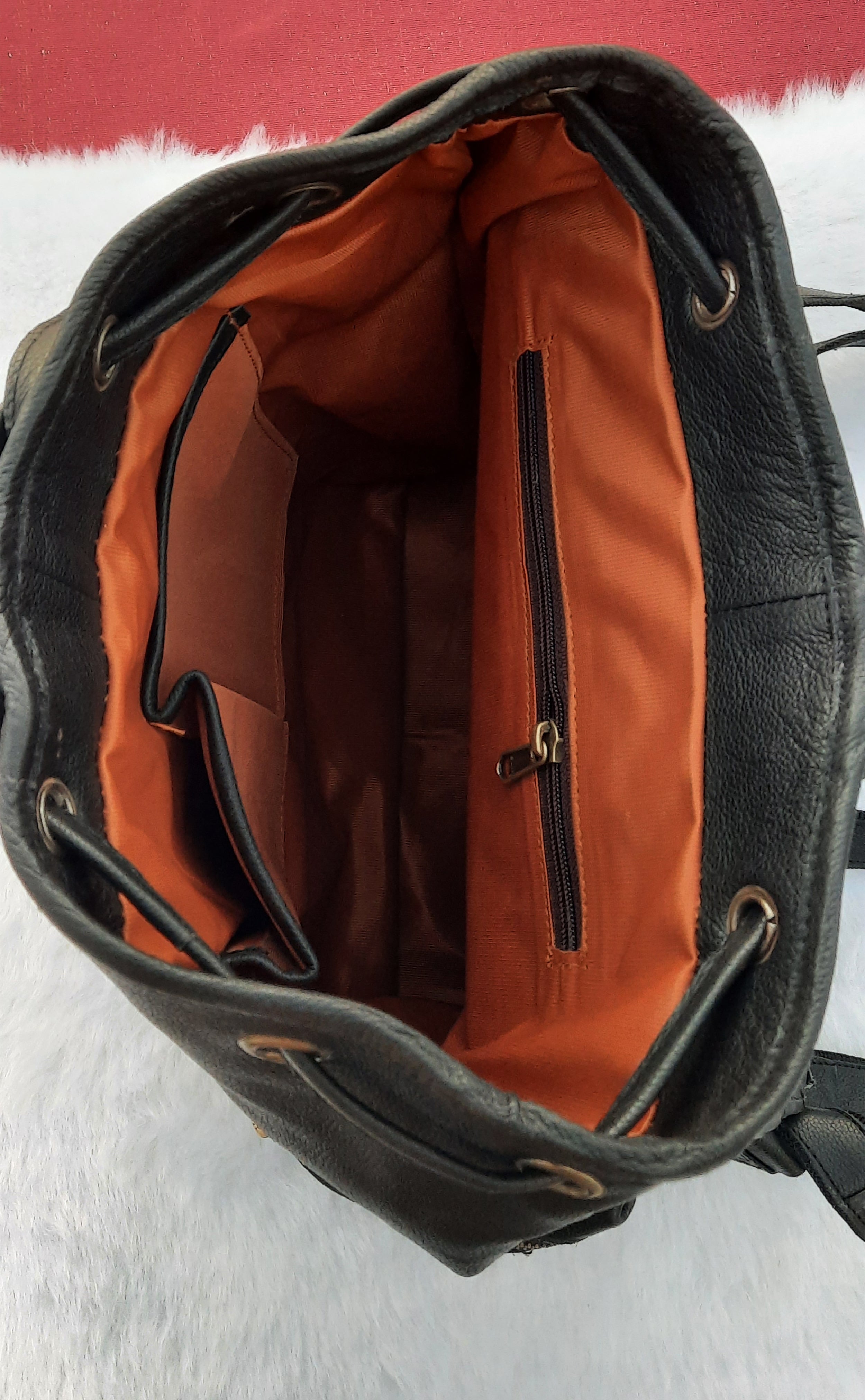 Leather Backpack – Handmade 15.5 Inch Unisex Backpack.