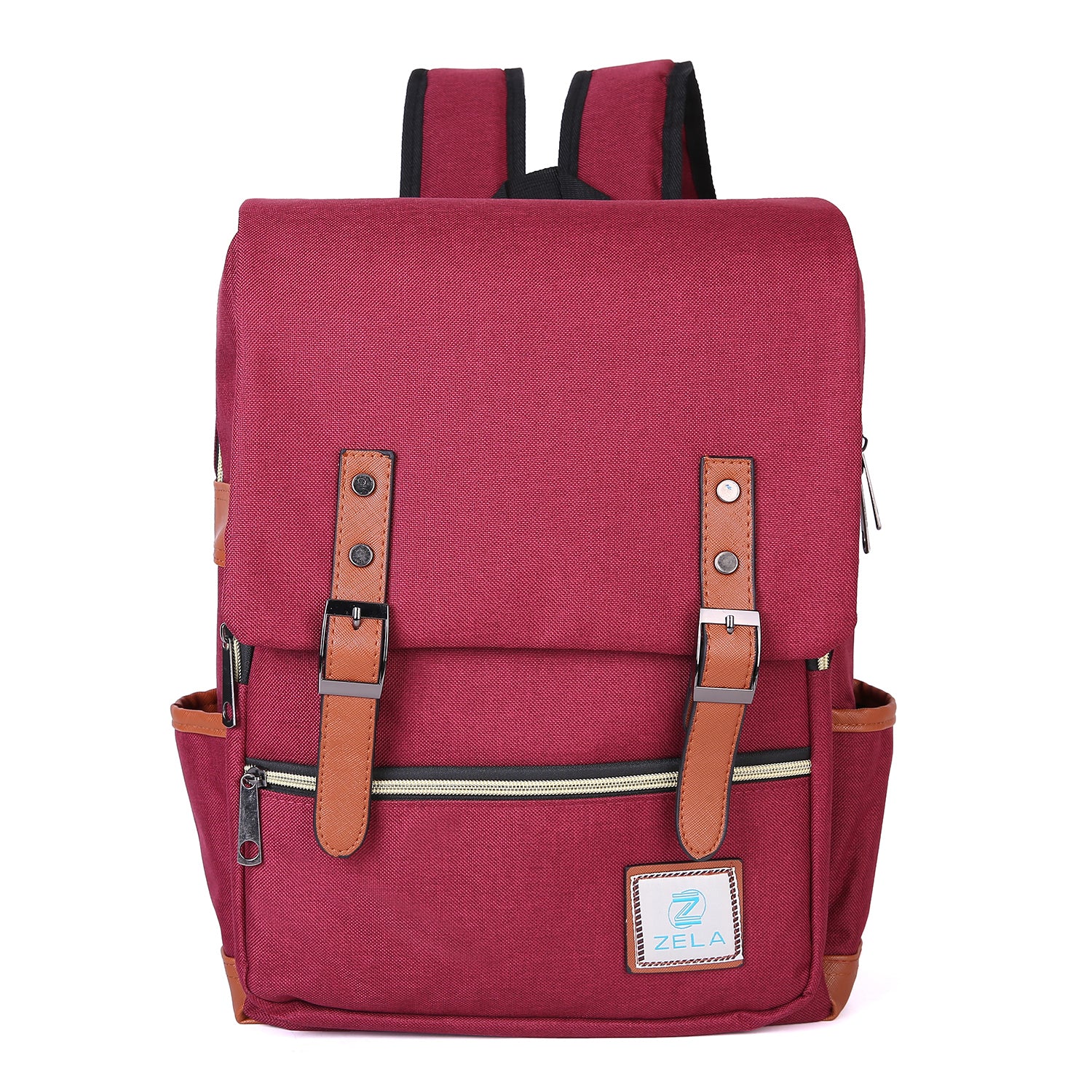 Slim Backpack,College,School &Business Fits 15-inch Laptop-Wine Red