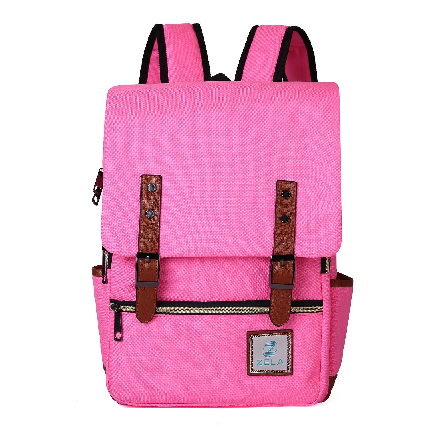 Slim Backpack College,School and Business Fits 15-inch Laptop-Hot Pink