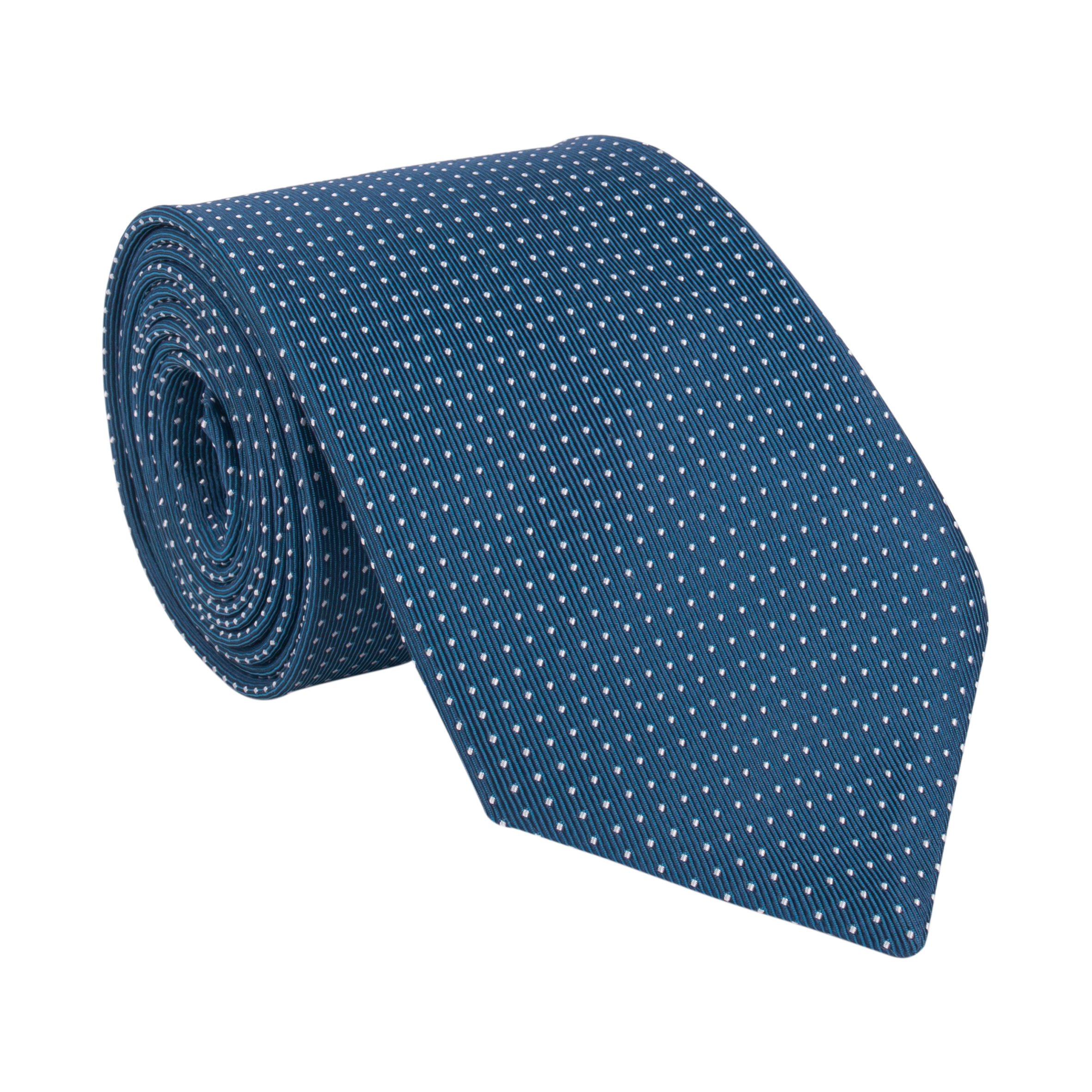 Mid Blue Venezia Silk Tie