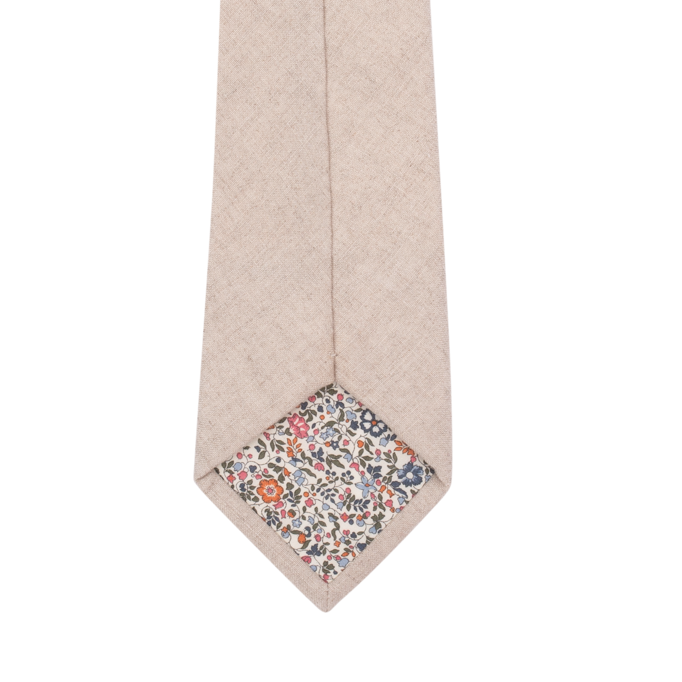 Natural Textured Linen Tie