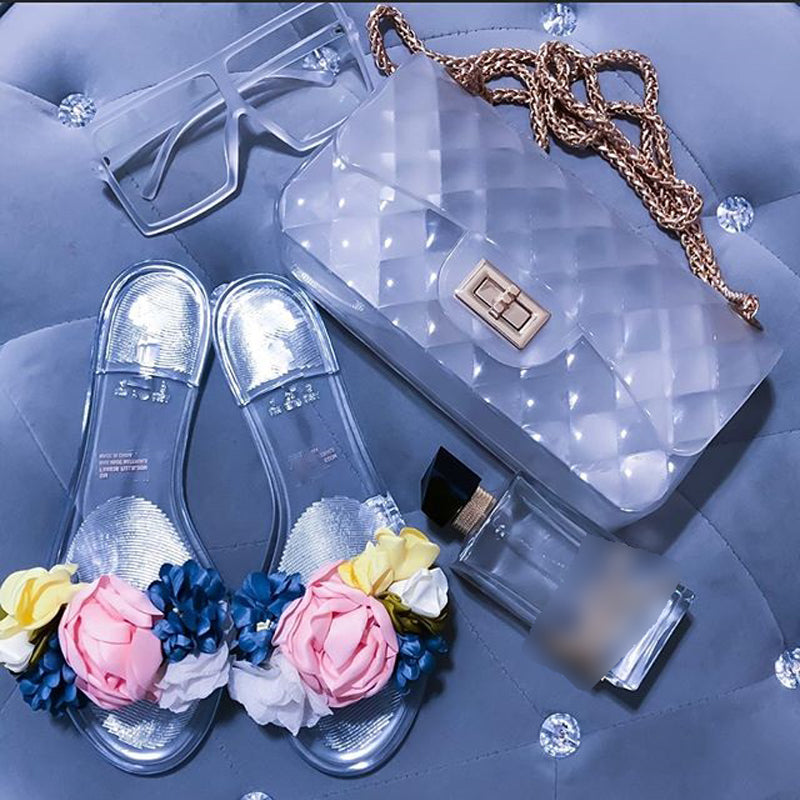 Summer Transparent Slides with Flowers