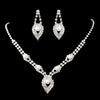 Bridal Wedding Crystal Rhinestone Pearl Fashion Jewelry Set