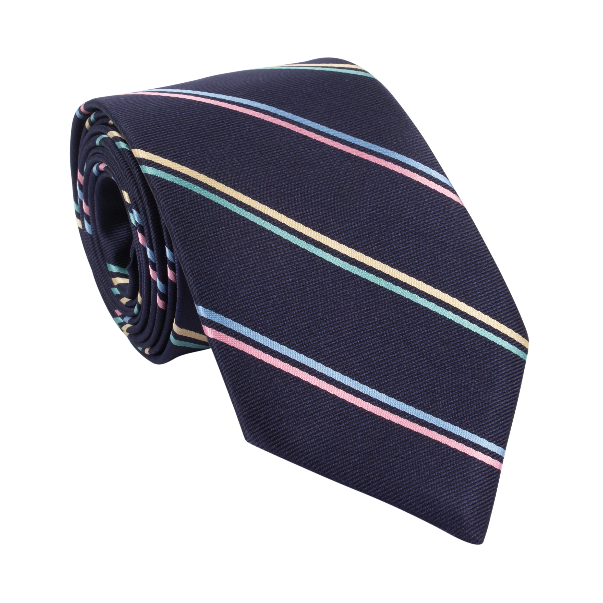 Asti Multicolour Strip Silk Tie