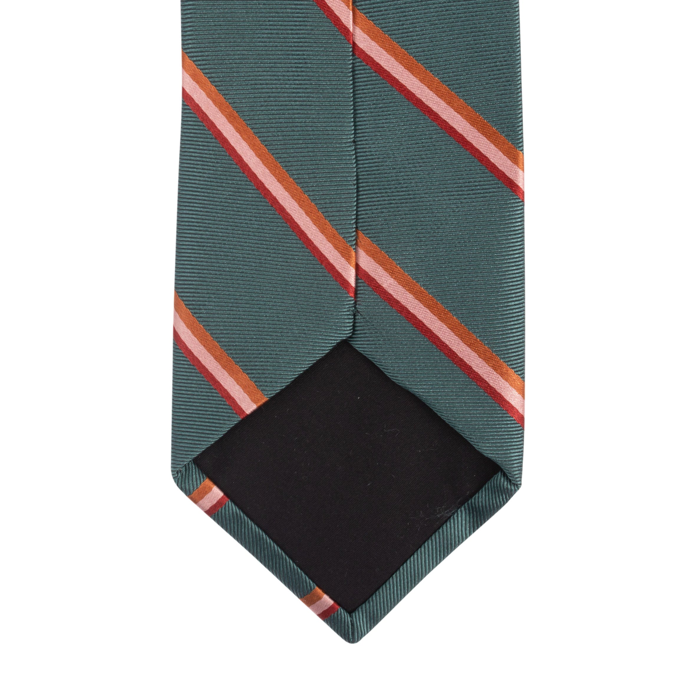 Monza Green Stripe Silk Tie