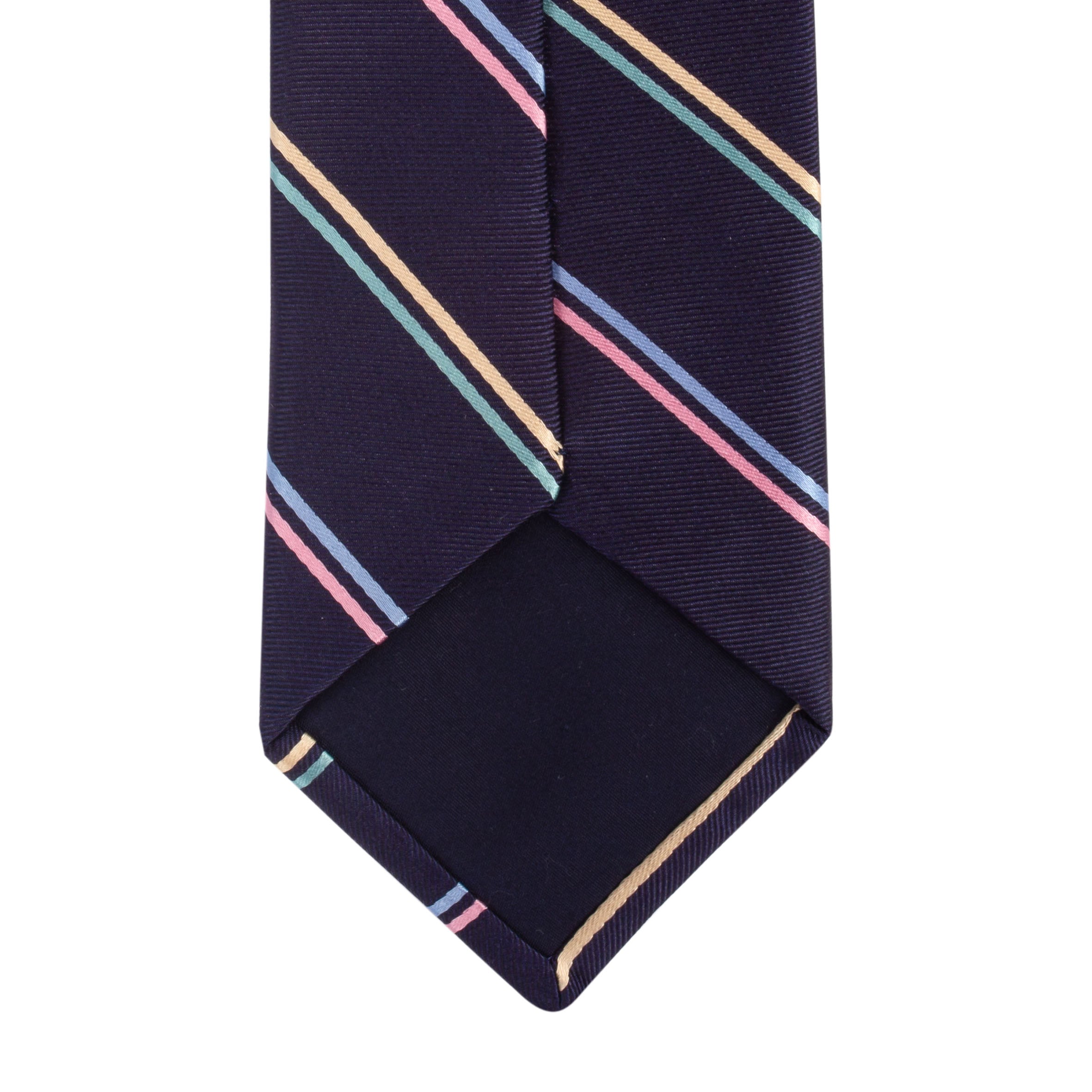 Asti Multicolour Strip Silk Tie