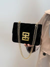 Solid Color Chain Shoulder Bag