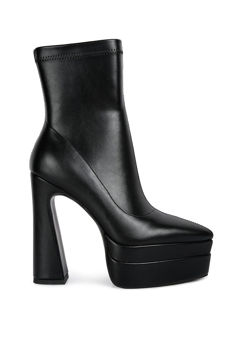 Dextra High Platform Ankle Boots