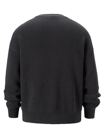 Men's Round Neck Long Sleeve Sweater