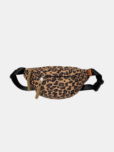 Leopard Nylon Crossbody Bag