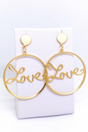 Hoops - Love Earrings