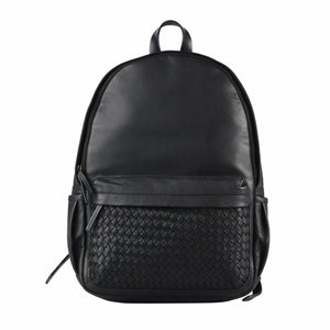 Weaved Journey Leather Backpack