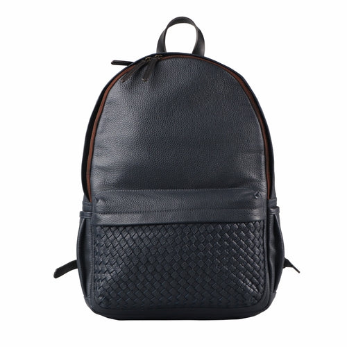 Weaved Journey Leather Backpack