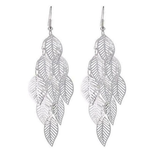 Dangling Leaf Earrings