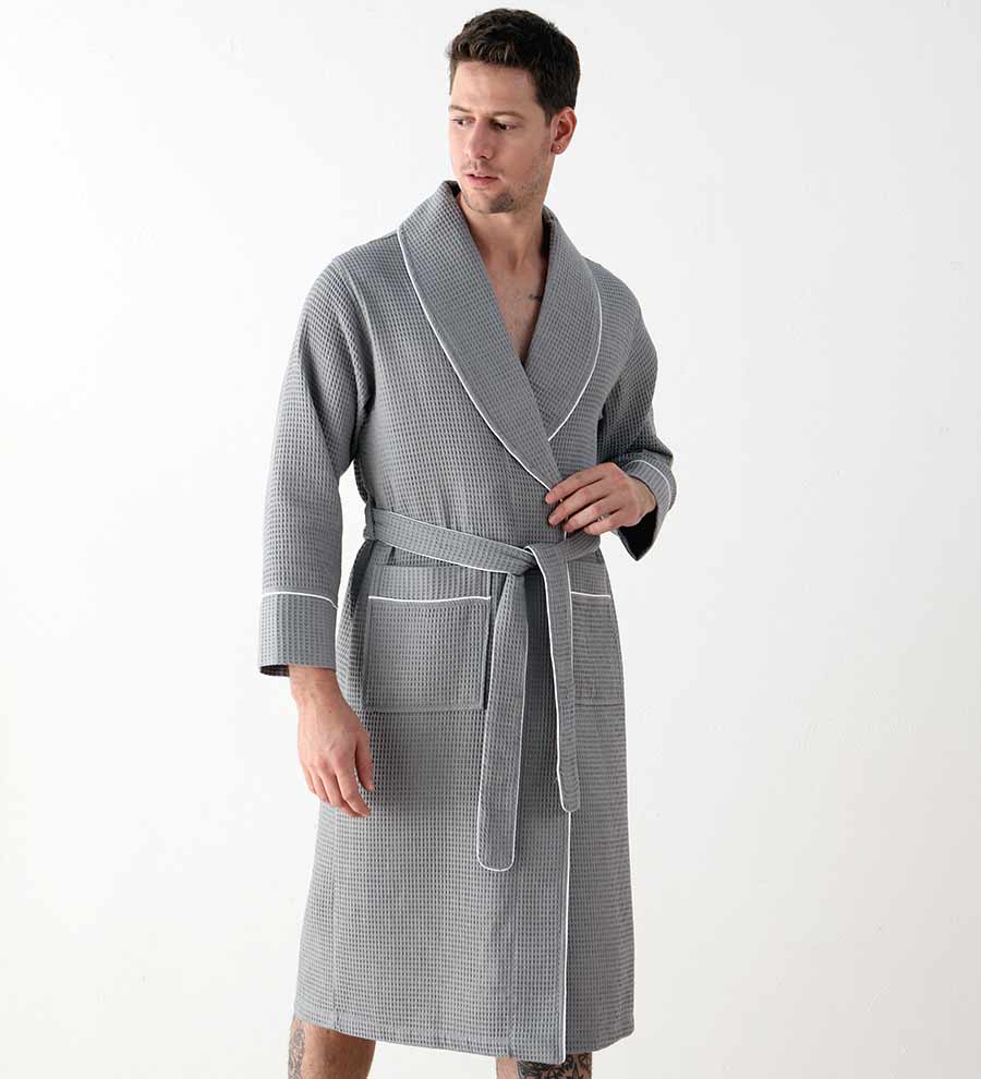 Men's Luxury Waffle Hotel Robe