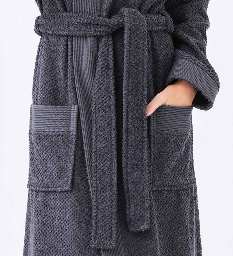 Women's Hooded Turkish Cotton Terry Cloth Robe